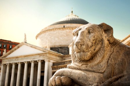 Napoli, Italy, Piazza del plebiscito photo