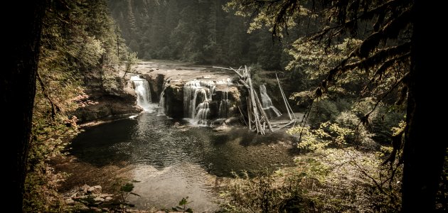 Lower lewis river falls, Cougar, United states photo