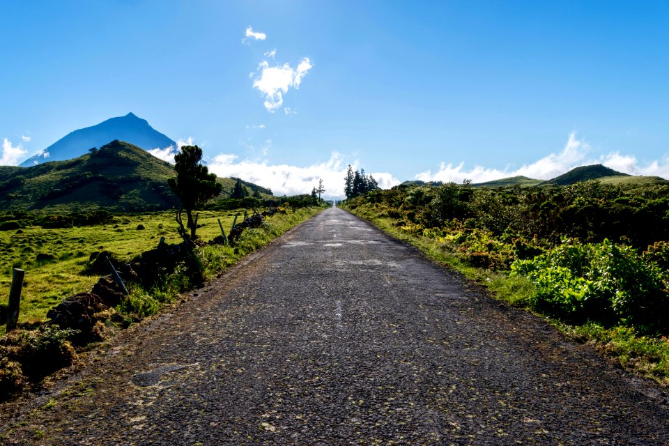 Pico Island, Portugal, Straight road
