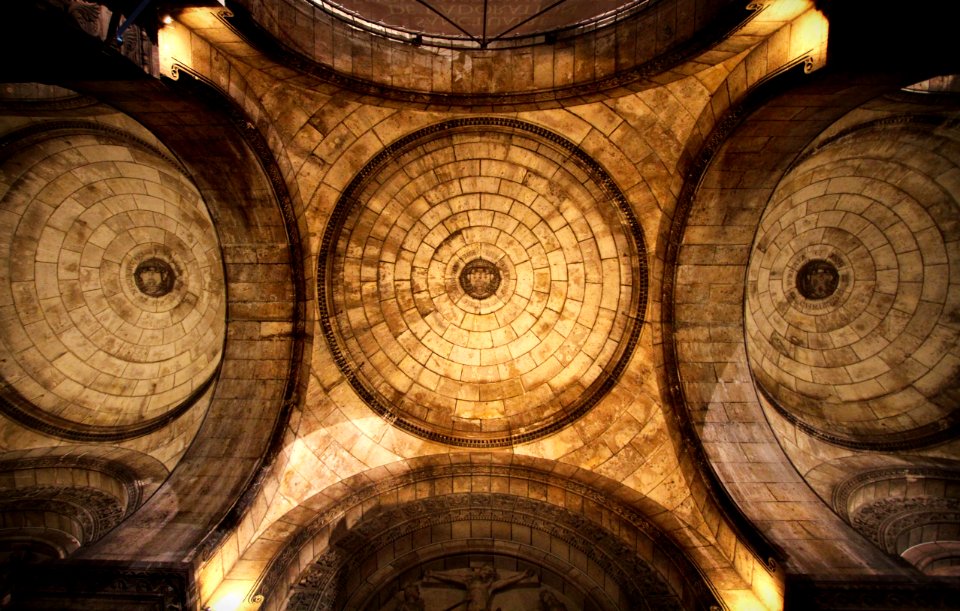 Architecture inside a French building. photo