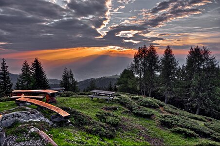 Italy sunset clouds