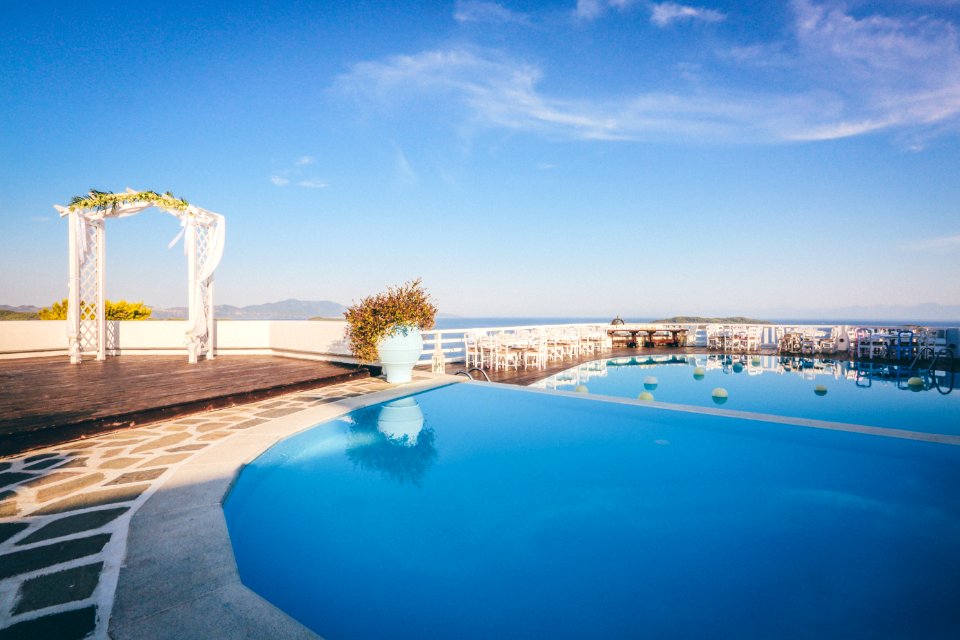 Skiathos, Greece, Skyline