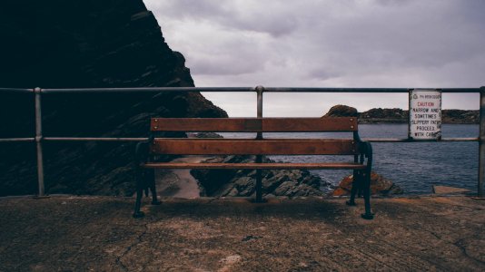 Fence, Ocean, Beach photo