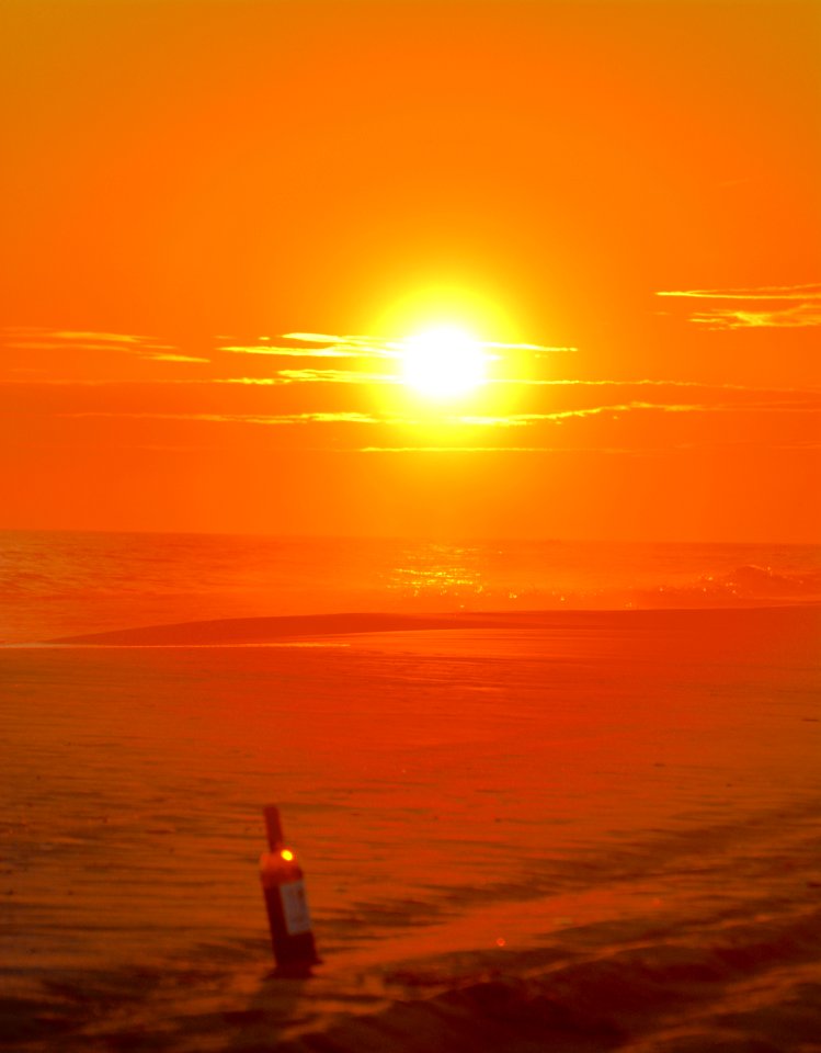 Atlantic beach, Ocean, Wine