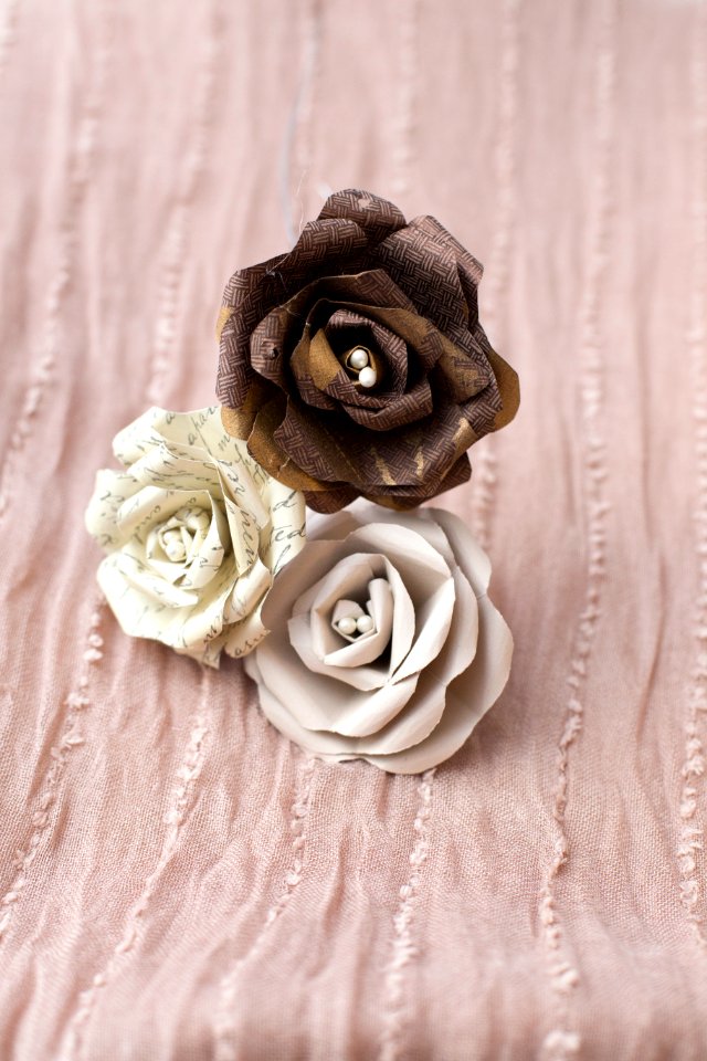 Floral, Pink, Paper flowers