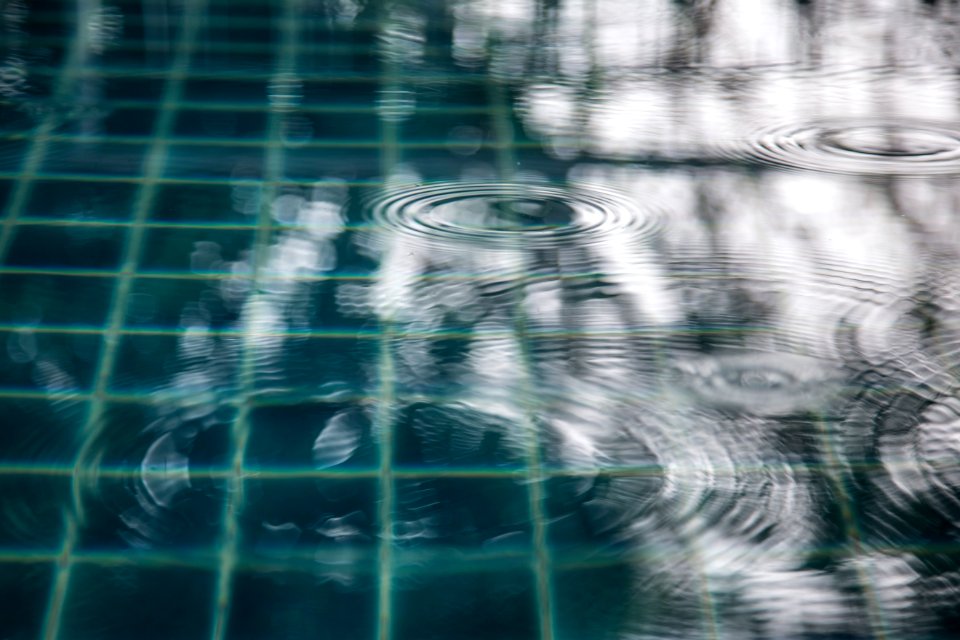 water droplets on glass window