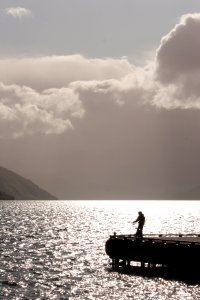 Nordfjordeid, Norway, Silhouette