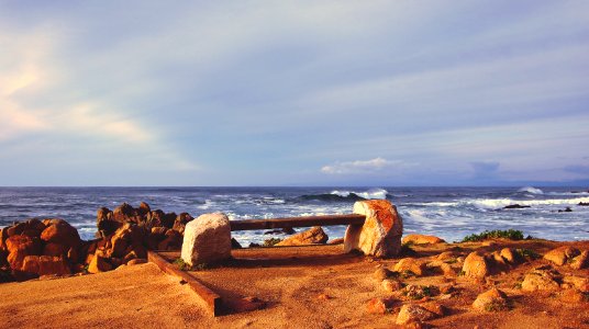 seashore near body of water photo