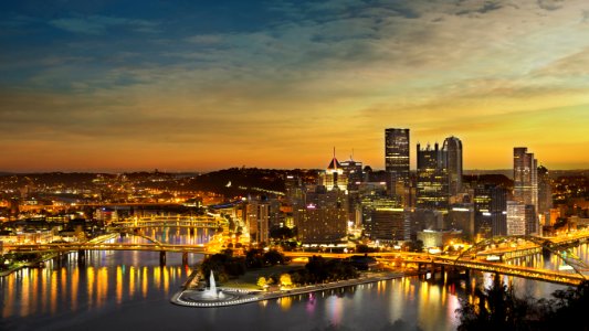 Pittsburgh, United states, Lights photo