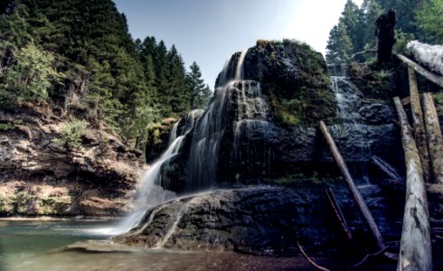 Lower lewis river falls, Cougar, United states