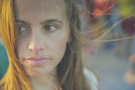 brown haired woman