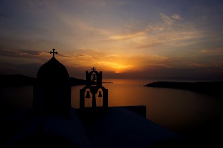 Greece, Imerovigli, Sunset photo