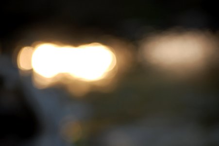 Stream, Light, Bokeh