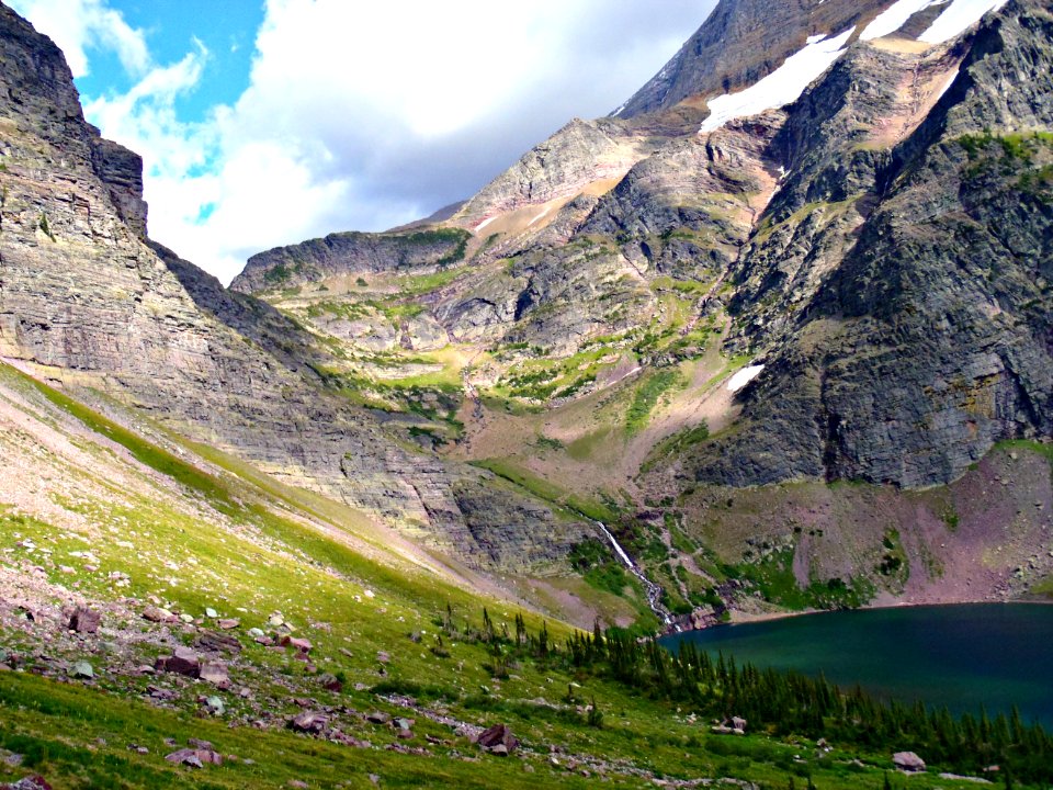 Gunsight pass trail, West glacier, United states photo