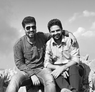 Travel people gray friendship