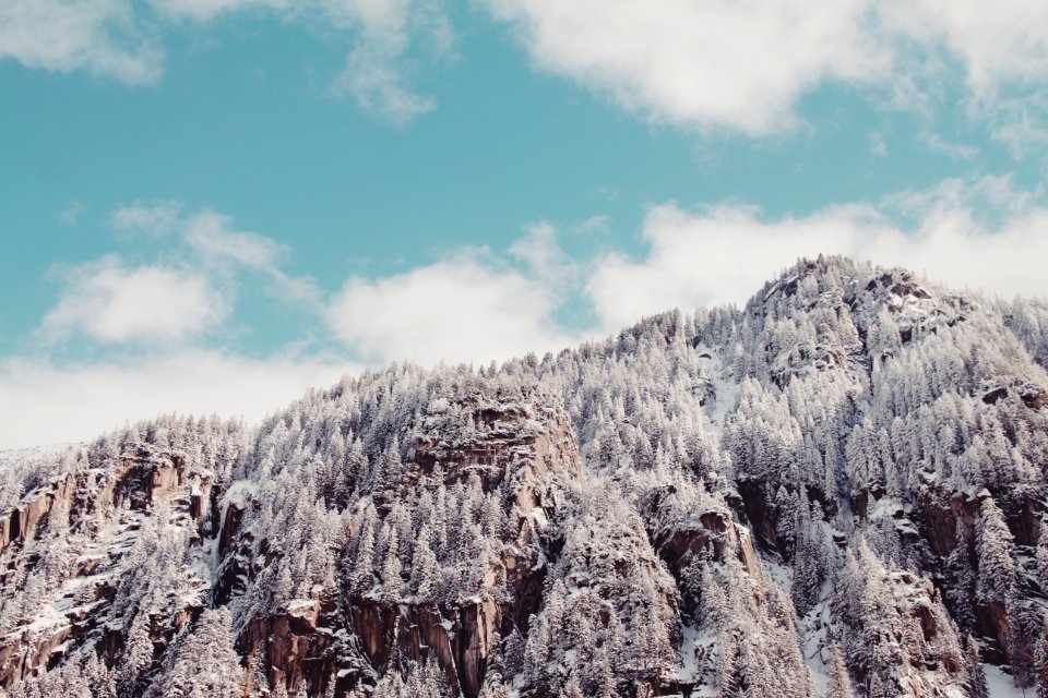 Mountains, Snow, Snow mountains