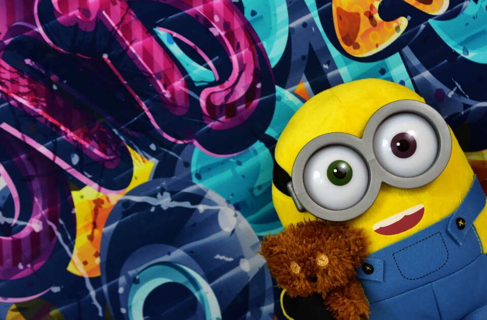 Graffiti colorful soft toy