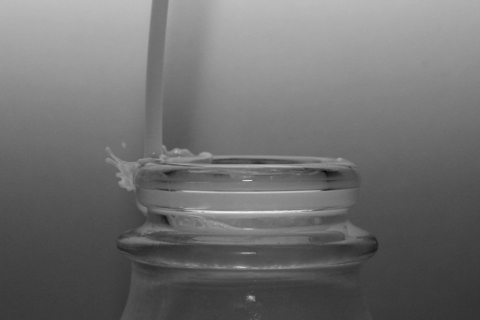 Bottle, Splash, Milk