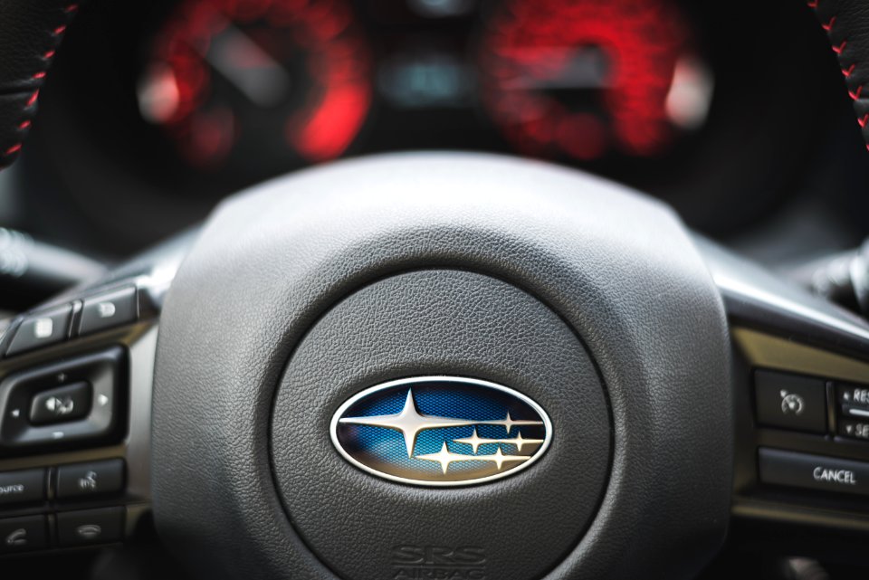 Steering wheel, Car, Wrx