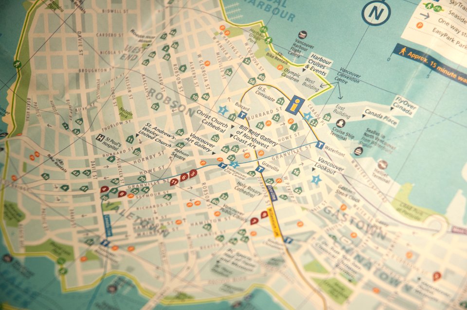 Vancouver, Canada, Maps