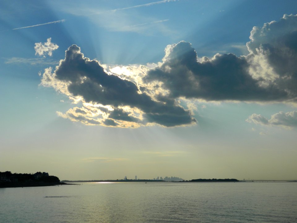 Massachusetts, United states, Clouds sun sky
