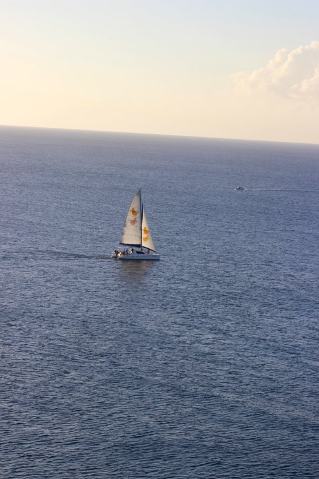 Dusk, Blue, Sailing