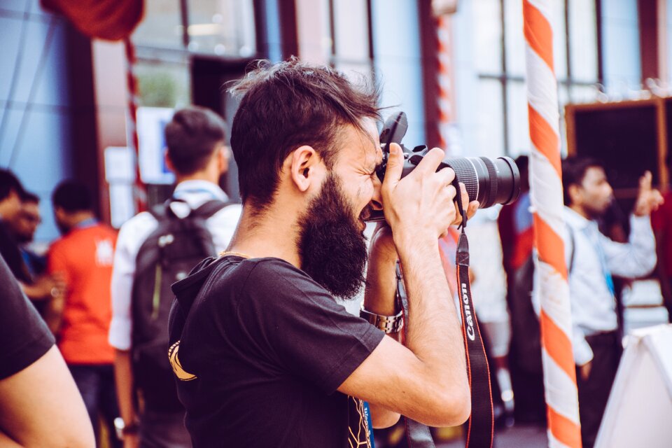Male photographer beard
