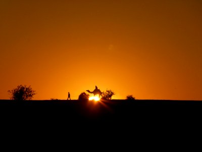 India, Jaisalmer, Sunrise photo