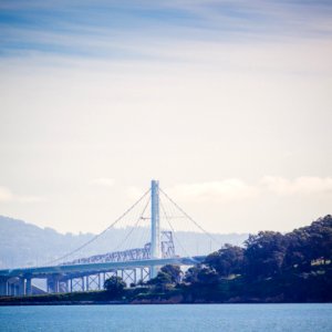 San francisco Oakland, Bay bridge, United states photo