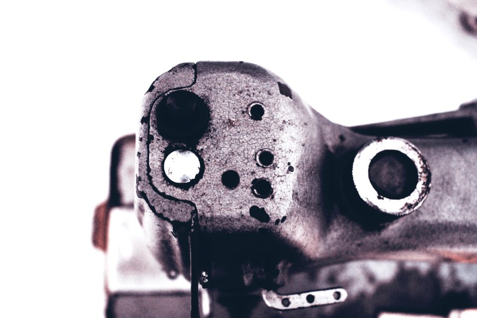 Gray, Old, Sewing machine