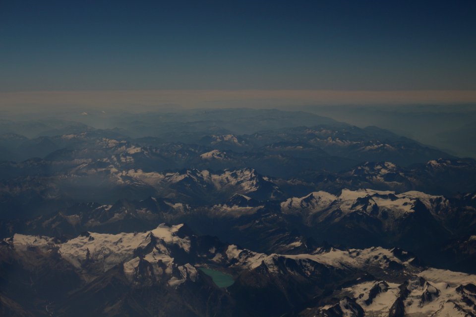 Mountain range, Mountain, Snowcap