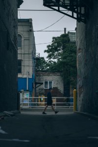 Person, Street, Alley photo