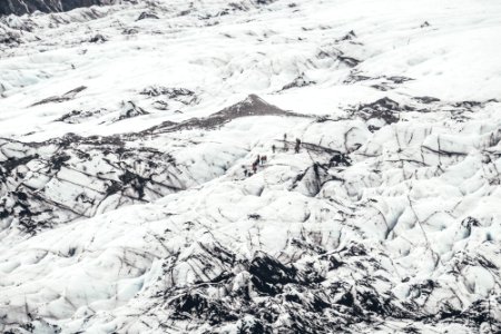 snow covered land photo