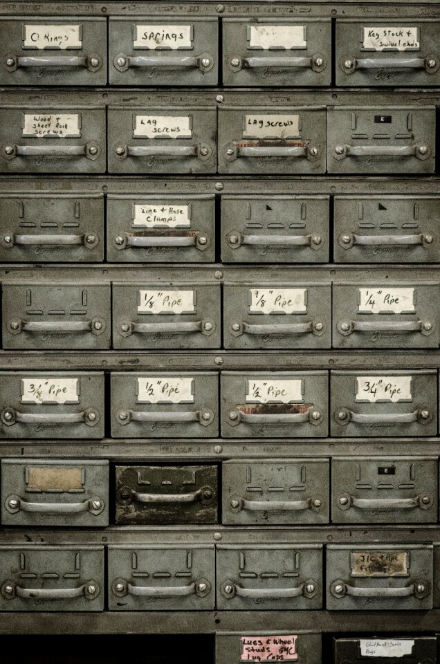 Drawers mailbox rusty