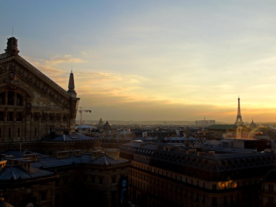 Paris, France, Sunset