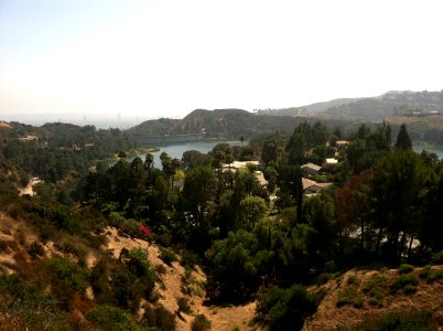 Hollywood lake, Hollywood hills, United states photo