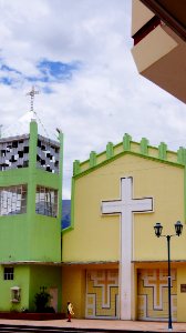 Banos, Ecuador, Colorful church photo