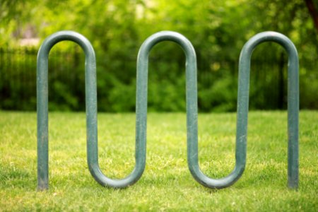 Bicycle, Green, Rack photo