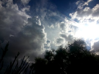 Desert, Clouds, Sky