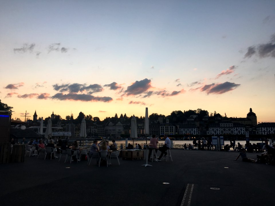 Skyline, Lake, City