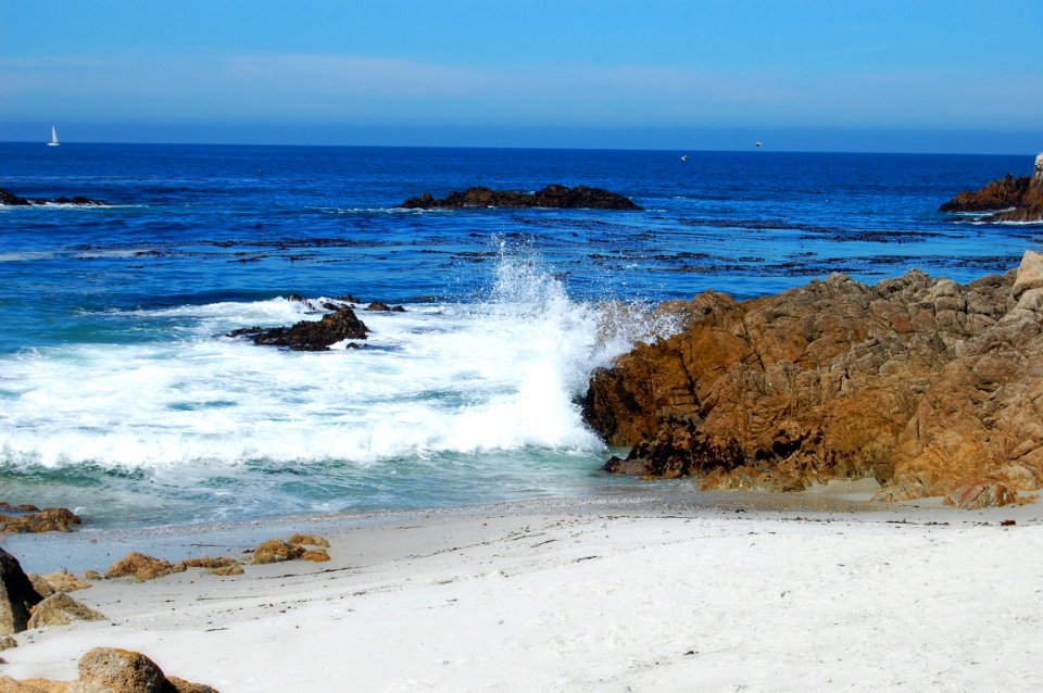 Water, Wave, Rock photo