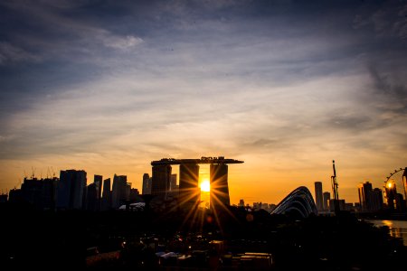 Singapore, Marina barrage, Sunset