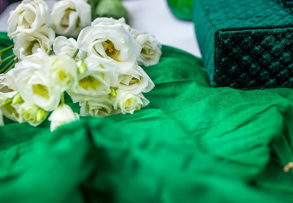 Shawl flowers bag