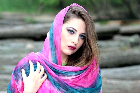 Oriental blue eyes coloring