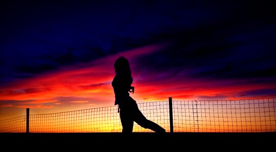 Sunset dance prairie