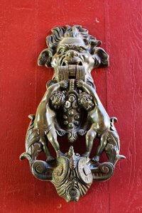 Door bronze cherubim