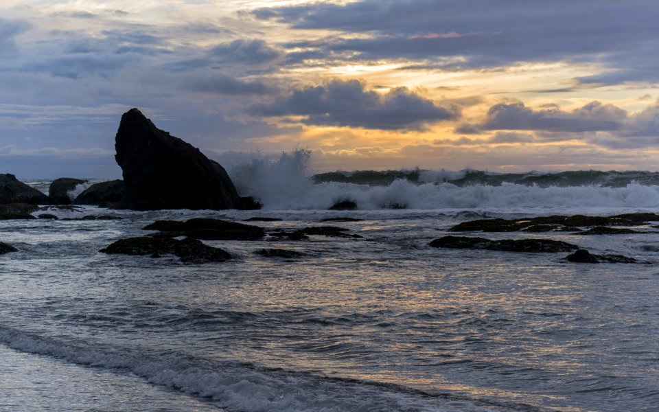 Shi shi beach, United states, Waves