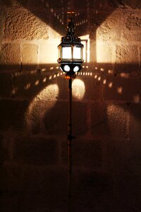 Light and shade old lamp shadow game photo