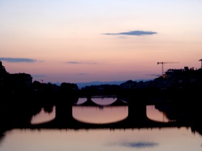 Italy, Metropolitan city of florence, Arno river photo