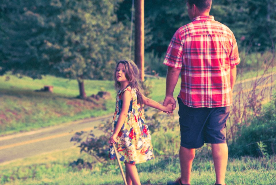 Mountains, Holding Hand, Dad